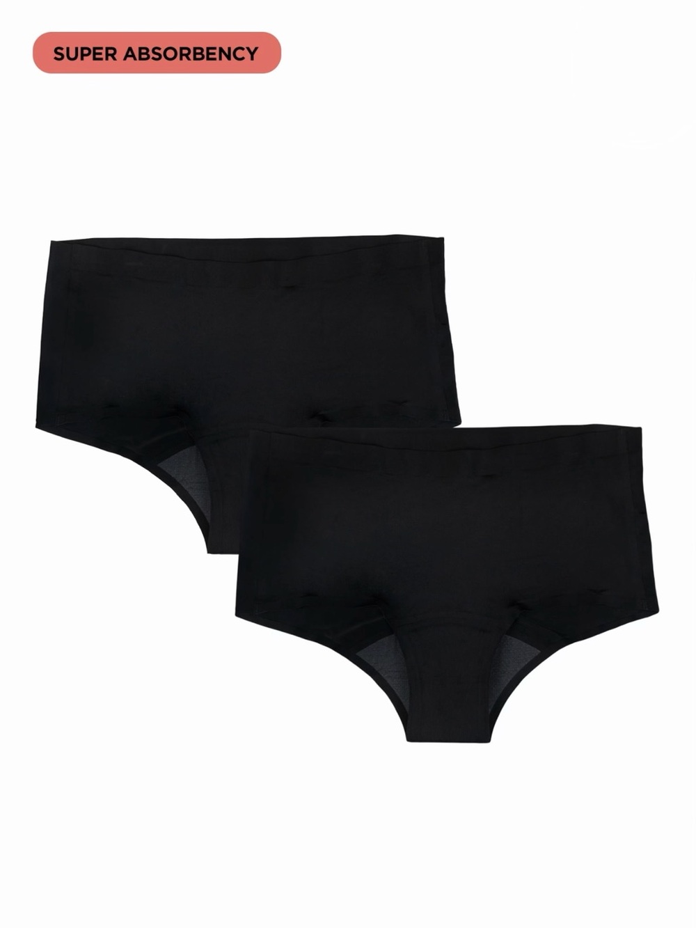 Super Absorbency Boyshort Period Underwear, 2-Pack